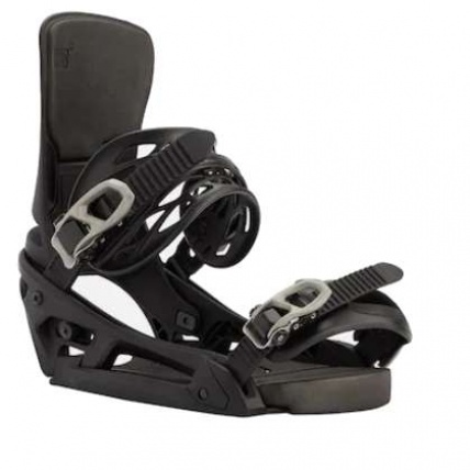 Burton Cartel X EST Mens Black Snowboard Bindings  Front